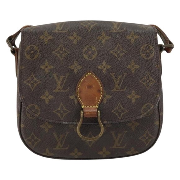 Authentic LOUIS VUITTON Monogram Saint Cloud MM Shoulder Bag M51243 LV - Picture 5 of 16